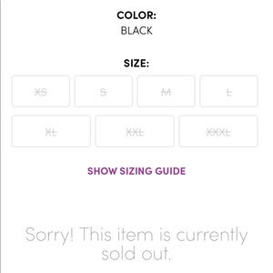 Pop Fit Clothing Size Chart